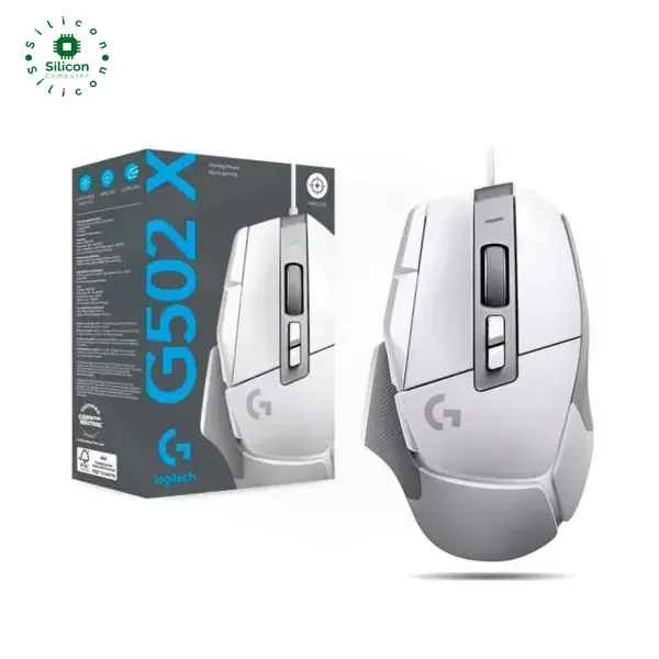 Logitech G502X Wired Gaming Mouse HERO 25K Sensor 13 Programmable White