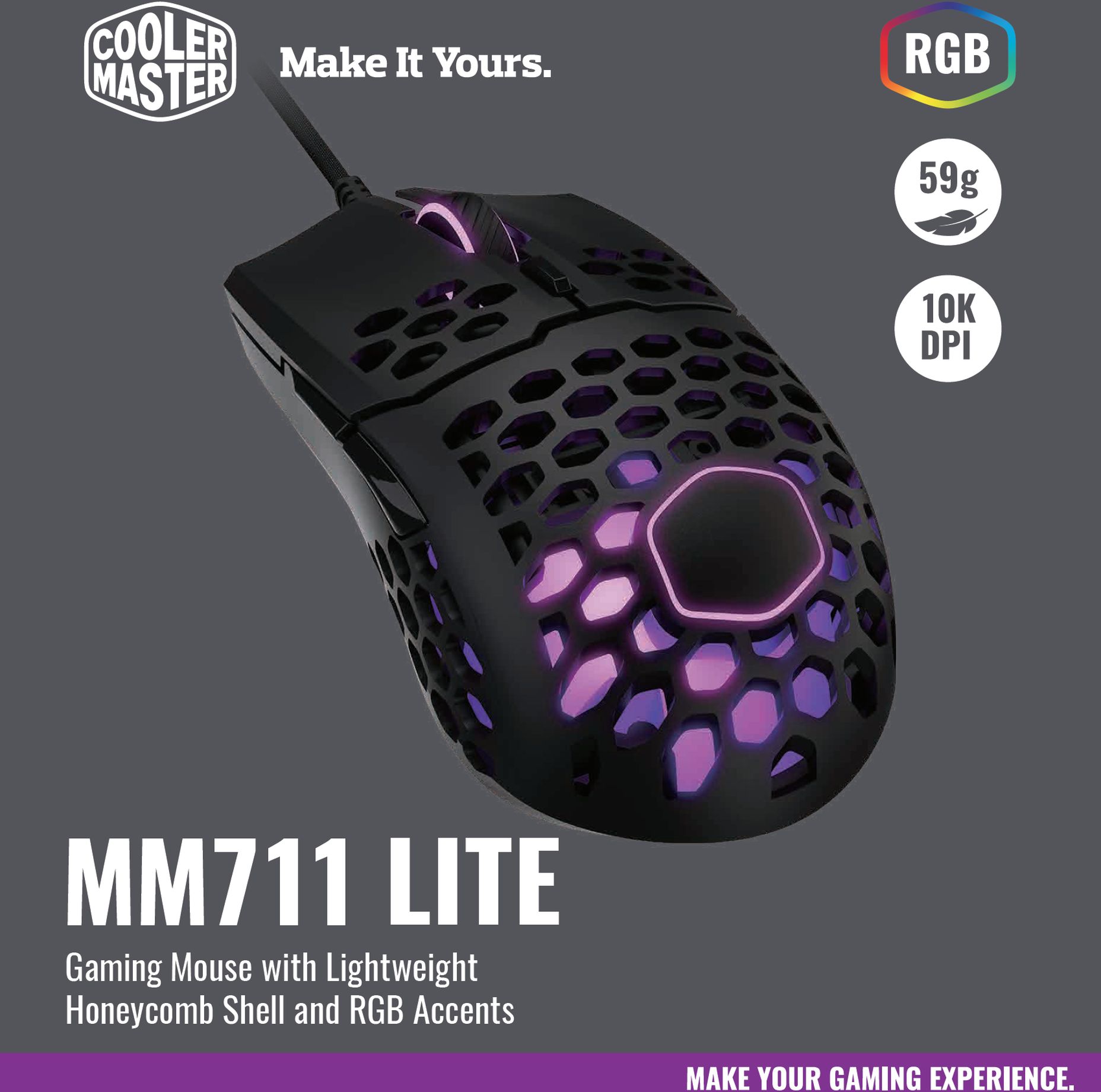 COOLER MASTER MM711 Lite Gaming Mouse