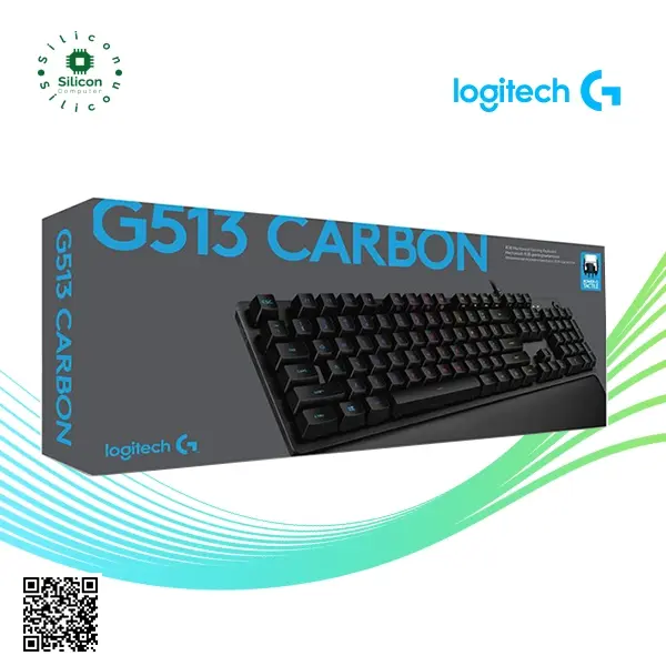 Logitech G513 Carbon RGB Mechanical Gaming Keyboard, GX Blue (Clicky) - CARBON