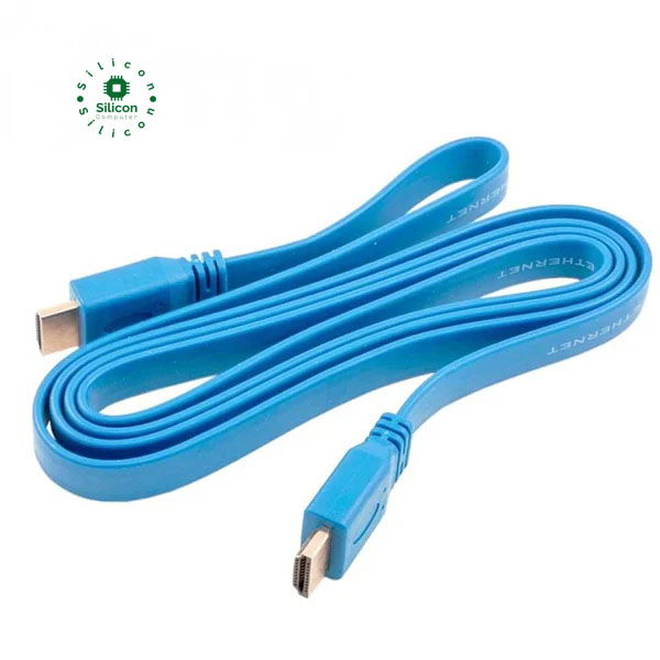 E-Train HDMI to HDMI Flat Cable (1.7m, Blue)