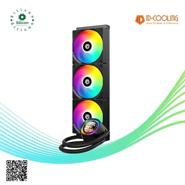 الصورة المصغرة: ID-COOLING FX360 LCD Gen 7 Pro Pump ARGB BLACK AIO Liquid Cpu Cooler