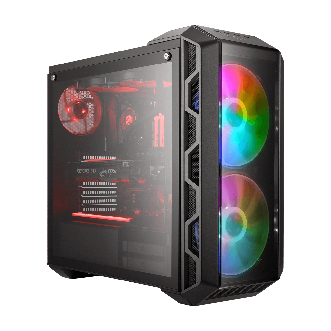 Cooler Master Case H500 ARGB Mid Tower Case(ONLY BUILD (Iron Grey)
