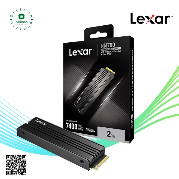 LEXAR NM790 2TB With Heatsink M.2 2280 PCIe Gen 4x4 NVMe