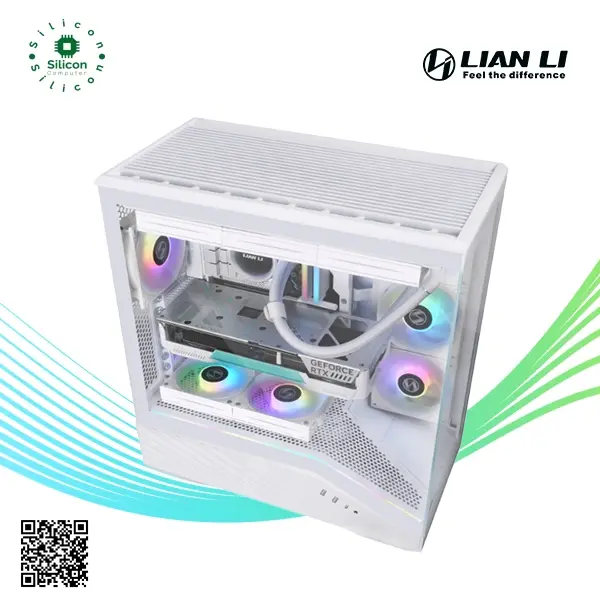 Thumbnail: Lian Li Vector V100R BTF 4 Fan ARGB Type-C White Mid Tower Gaming Case