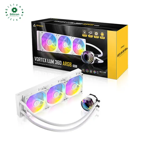 Antec VORTEX 360 ARGB CPU Liquid Cooler (360mm, White)