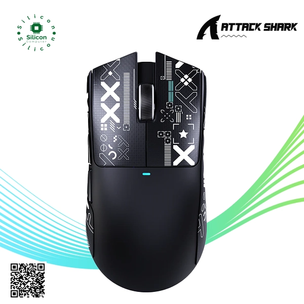 Attack Shark X11 SE Lightweight Tri Mode Gaming Mouse (Black)