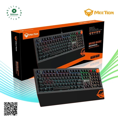 Meetion MK500 Blue switch Arabic Wired Mechanical Keyboard