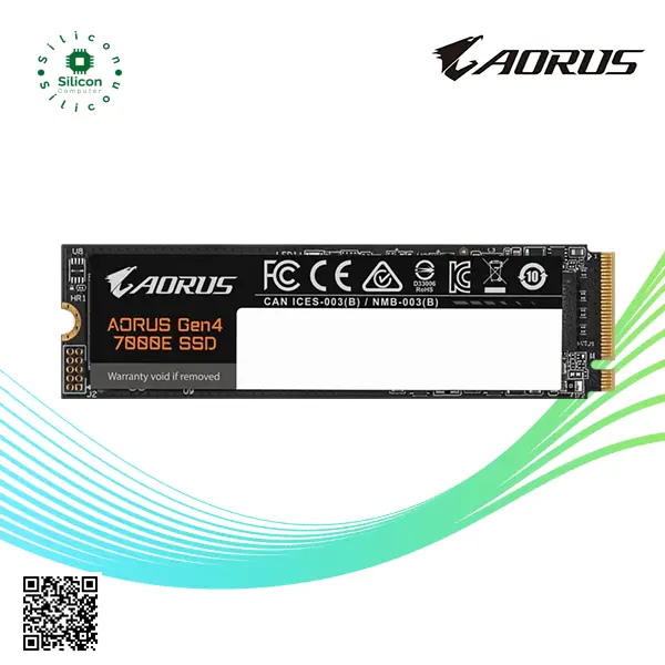 الصورة المصغرة: AORUS 7000E 1TB AG470E1TB PCIe 4.0 x4, NVMe Read Up to 7,100MB/s Write 6,100MB/s