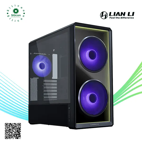 الصورة المصغرة: Lian Li Lancool 217 INF Black Mid Tower Gaming Case - LAN217INFX