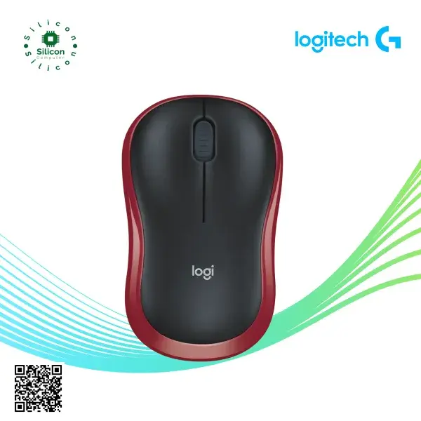 Logitech M185 Wireless Mouse Red