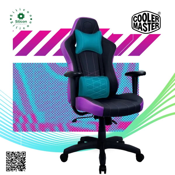 COOLER MASTER Caliber E1 Gaming Chair (Black Pink Purple)