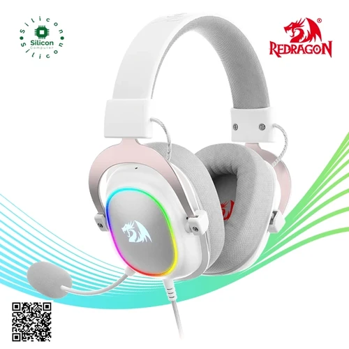 REDRAGON H510 ZEUS-X RGB White Wired Gaming Headset | Silicon Computer