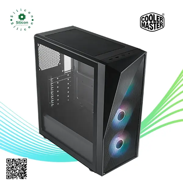 Cooler Master CMP 520 ARGB ATX Mid-Tower - 3 FANS 120mm ARGB Mesh Black