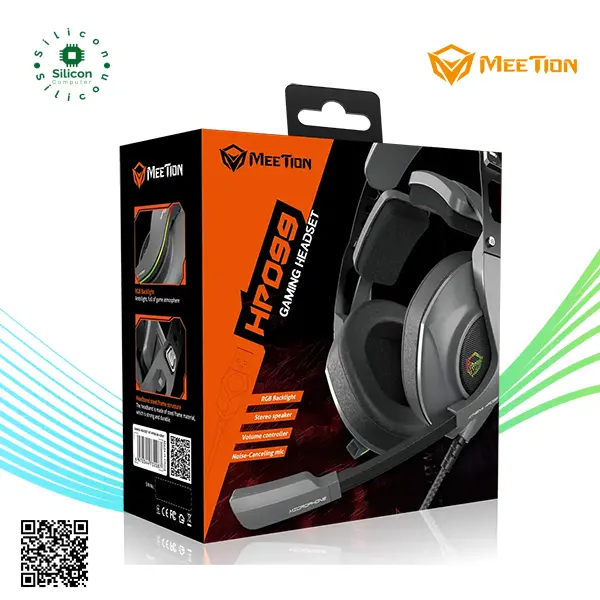 Meetion HP099 RGB Backlit HIFI 7.1 Stereo Wired Gaming Headset