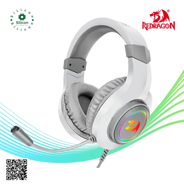 REDRAGON Hylas H260 RGB Wired Gaming Headset (White)
