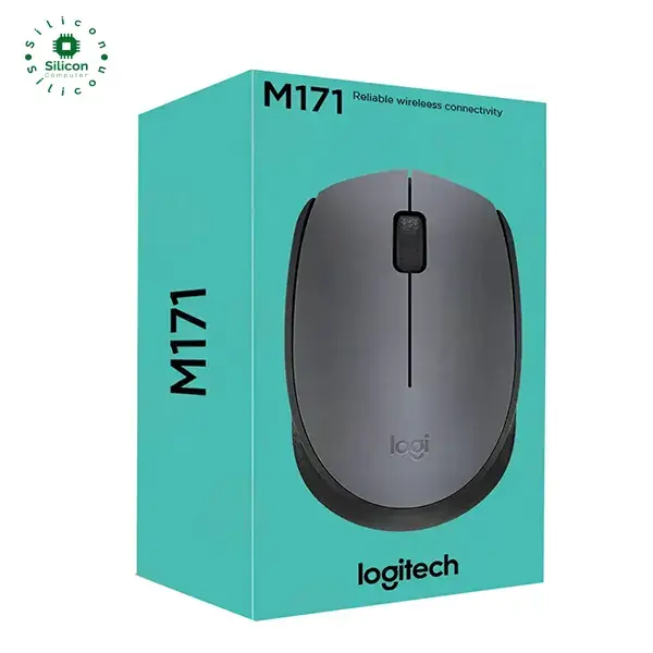 Logitech M171 Wireless Mouse Black Gray 1000 DPI 2.4GHz Wireless 3 Buttons USB R