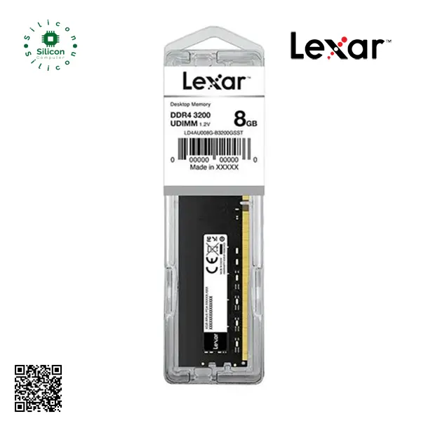 LEXAR DDR4 Desktop Memory (8GB, Black)