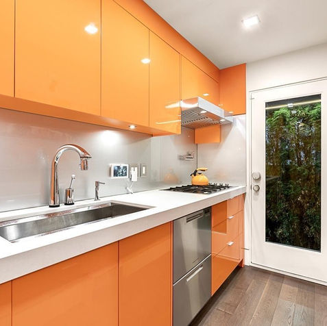 Dishwasher installation, cooktop installation and range hood installation in spice kitchen