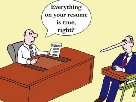 Overcoming the Ladders, Magicians, and Robots that lead to dishonest resumes.