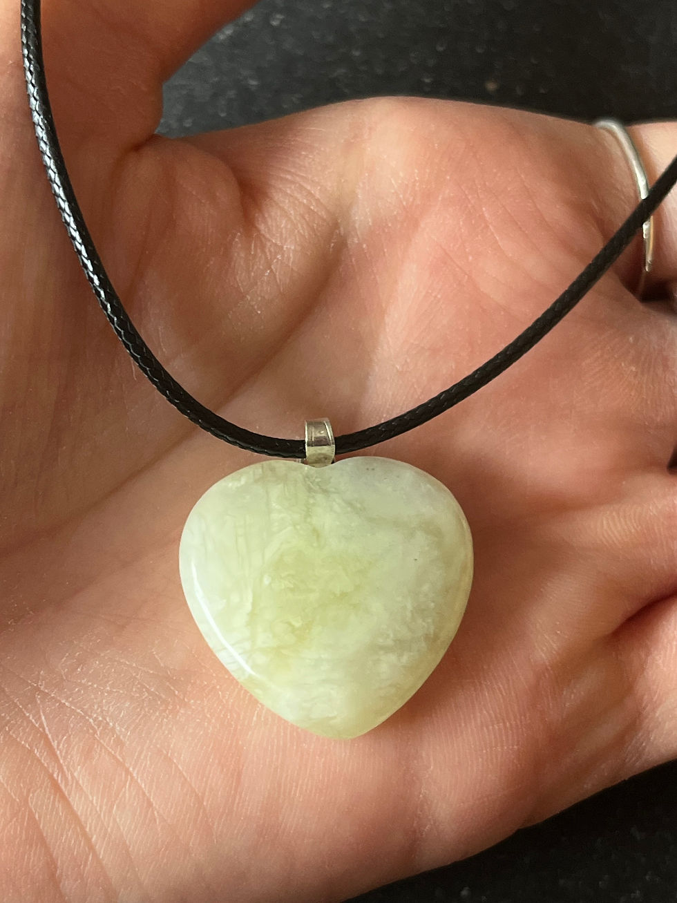New Jade Heart Pendant