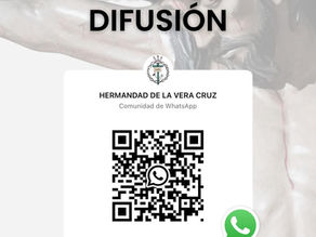  La Hermandad de la Vera-Cruz lanza su nuevo canal de difusión en WhatsApp