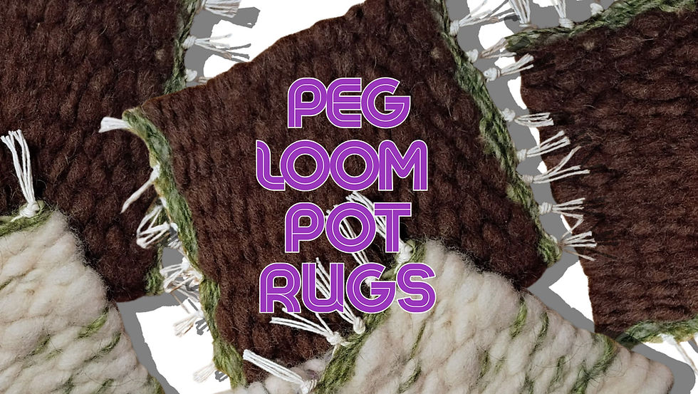 Peg Loom Pot Rugs