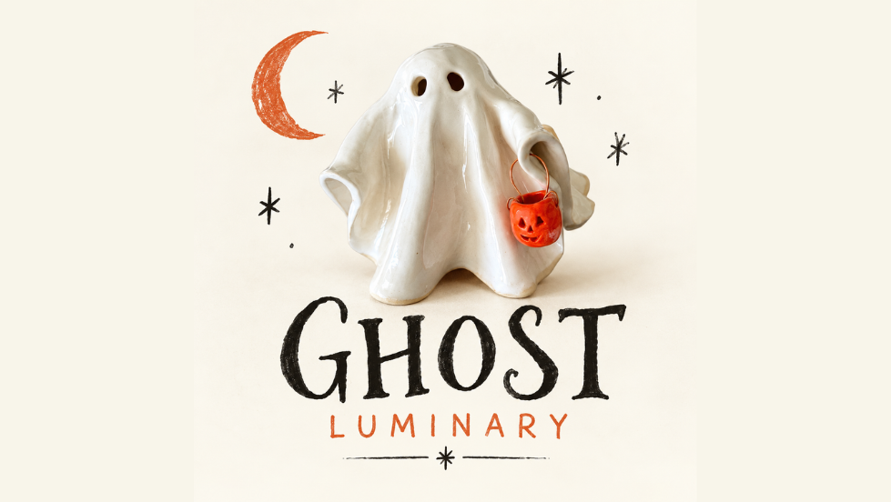 Ceramic Ghost Luminary