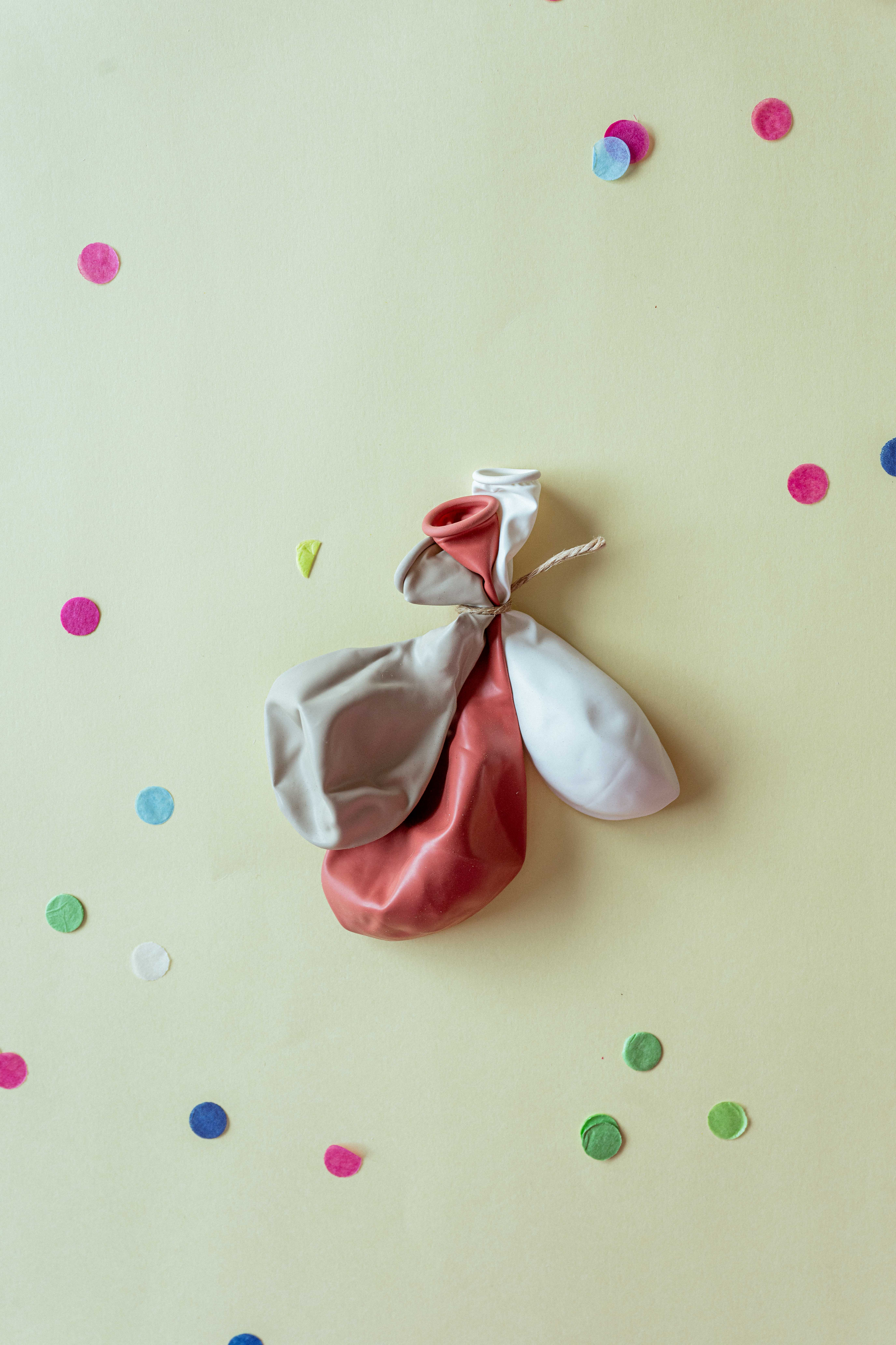 Pack Globos (Beige, colorado y blanco)