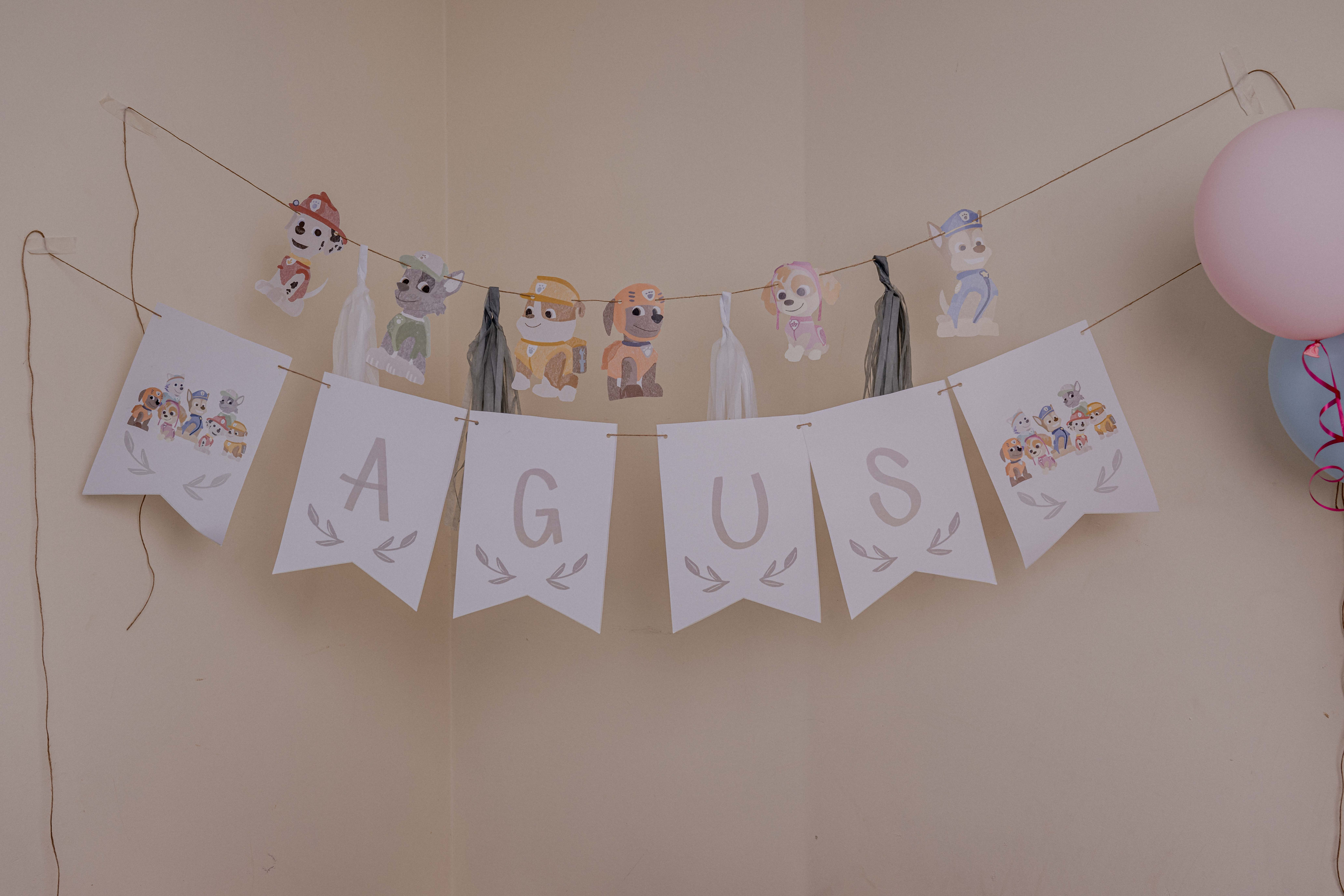 Guirnalda personalizada Paw Patrol