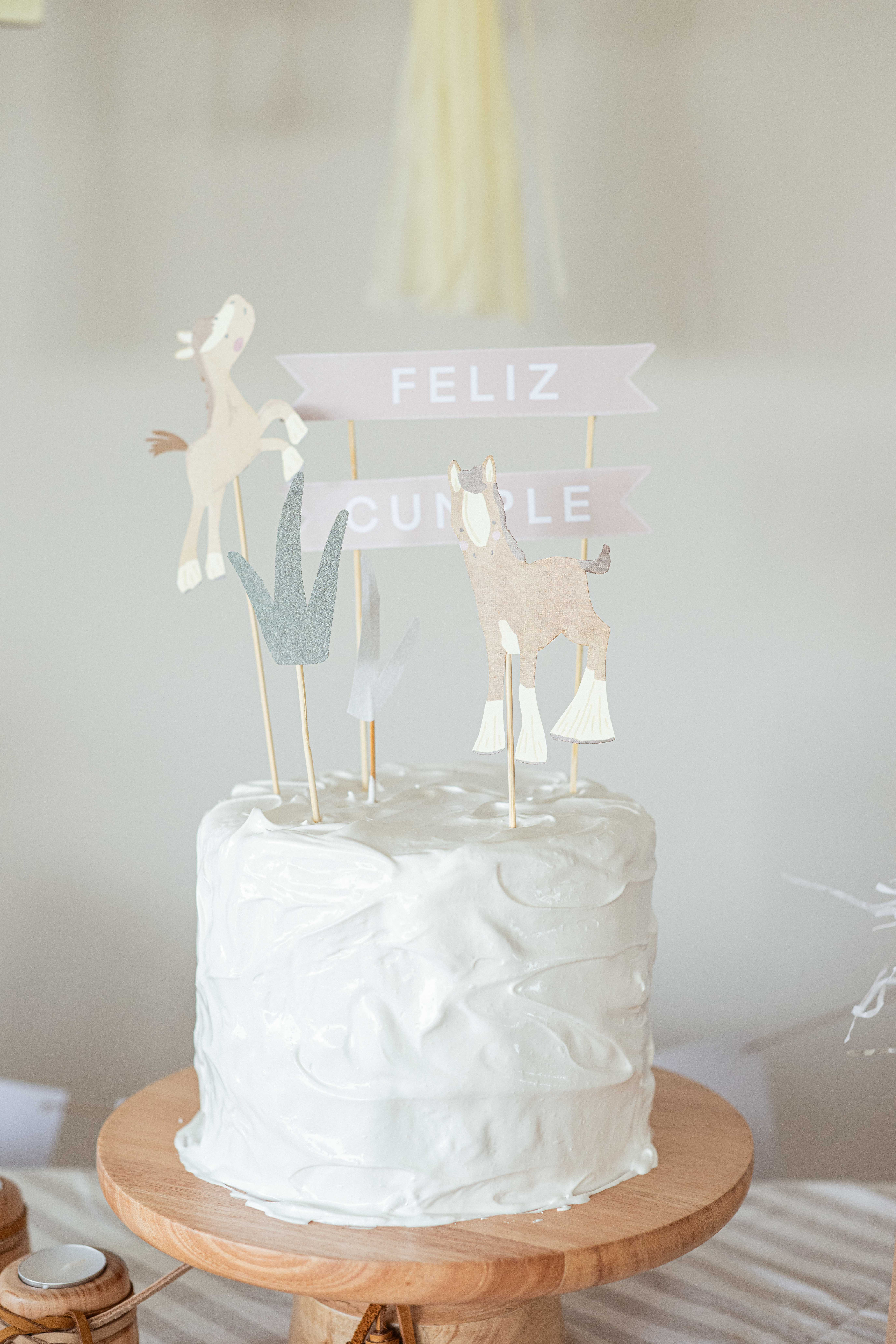 Topper torta caballos