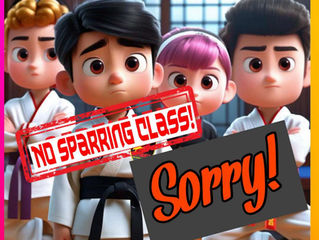 No Sparring Class This Week!