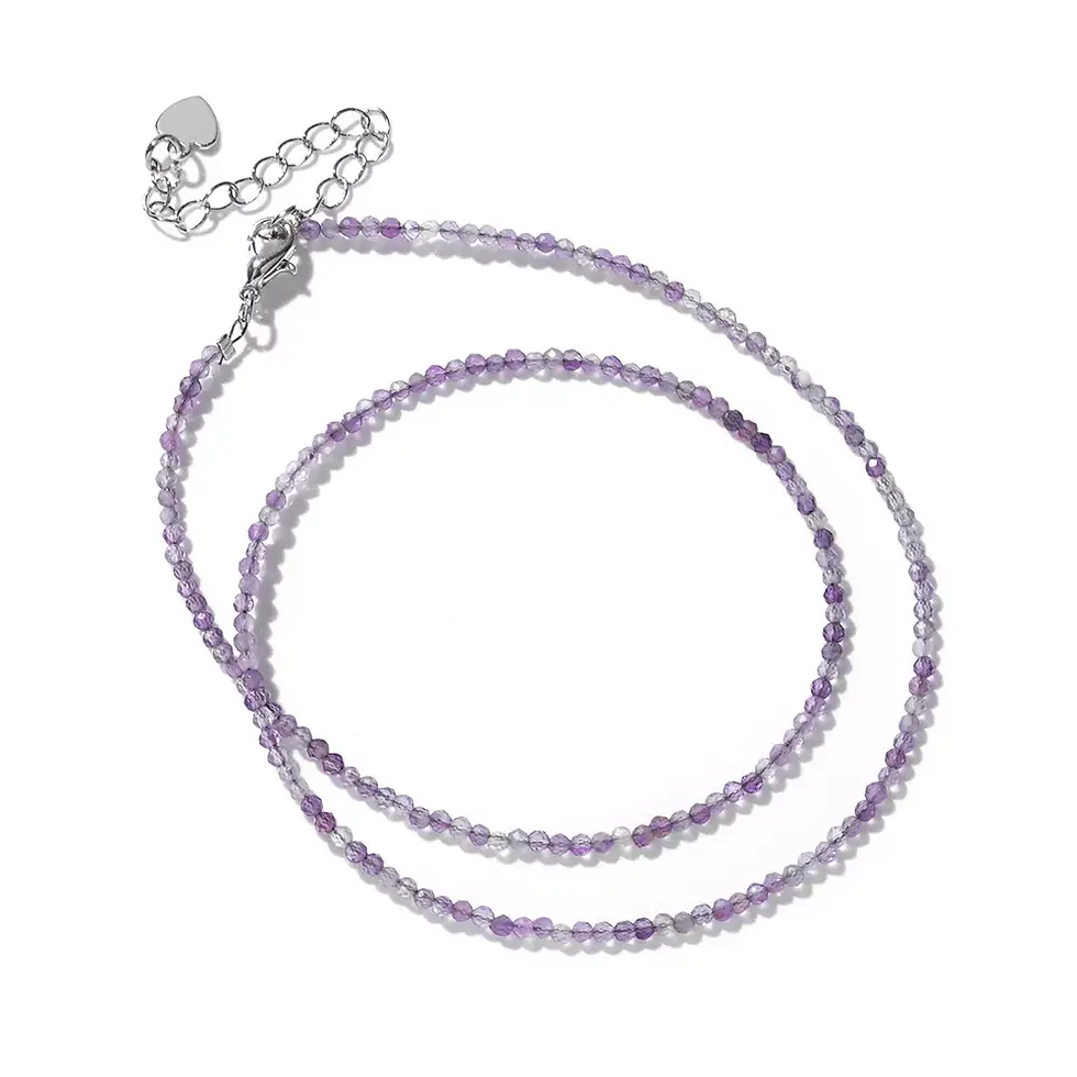 Thumbnail: Dainty Gemstone Clavicle Necklace
