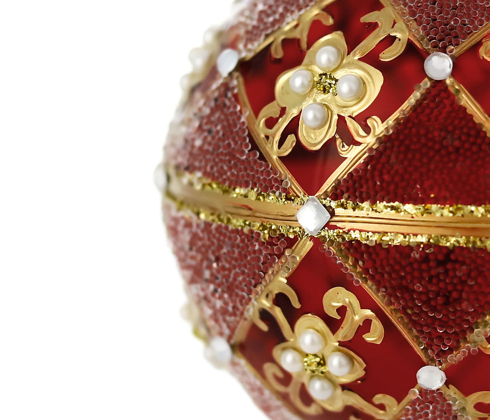 Thumbnail: Glass Bauble Ball 10 cm - Pearl Chic