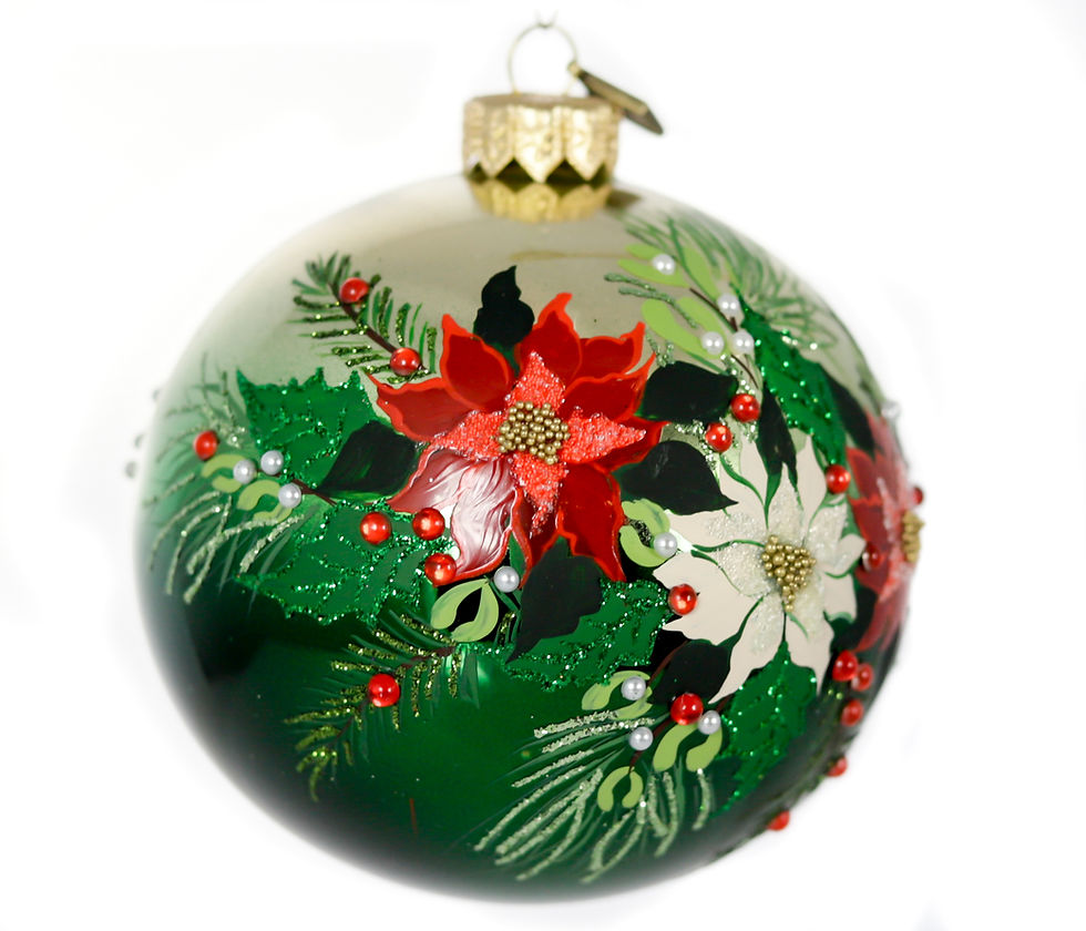 Thumbnail: Bauble Ball 10 cm - Christmas Bouquet