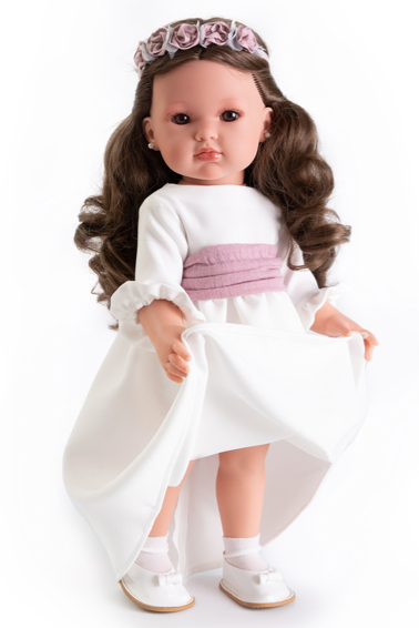 Bella Communion Doll with Brunette Hair 45cm