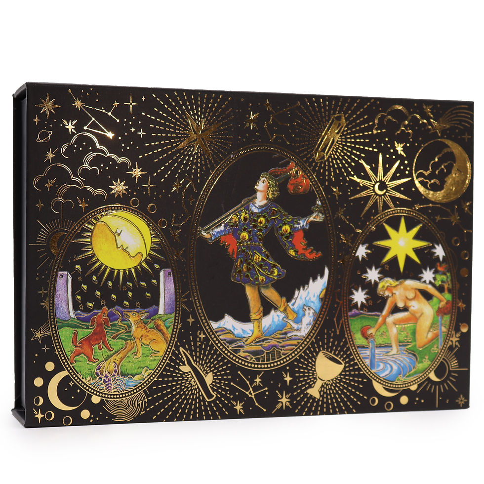 Thumbnail: Gold Foil Tarot - Let the Magic Begin - Gift Set