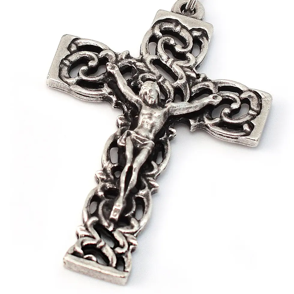 Thumbnail: Mary's Motherly Love Collection Turquoise & Silver Rosary