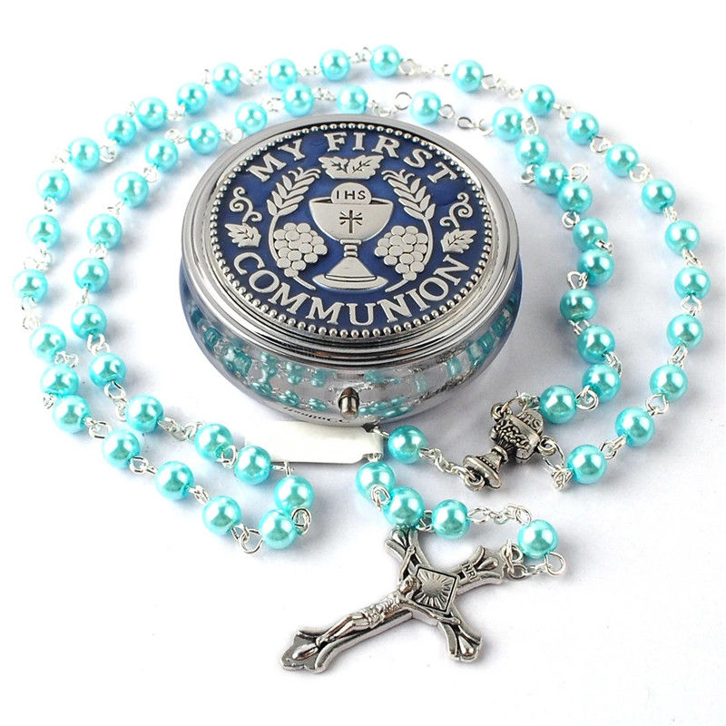 Rosary Beads with case Turquoise
