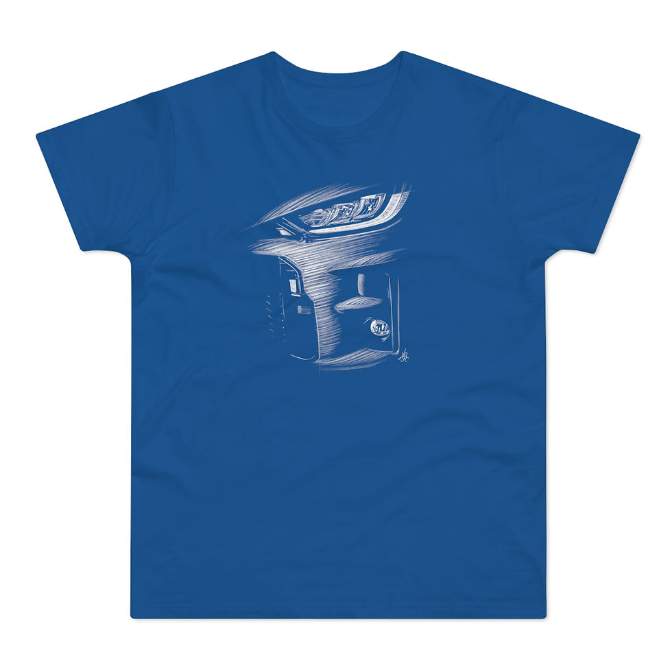 Miniature : T-shirt Toyota Yaris GR, unisexe, bleu roi
