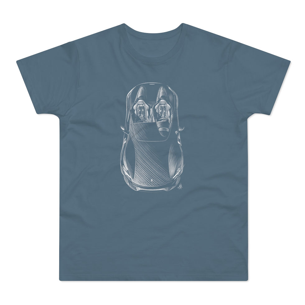 Miniature : T-shirt Ferrari SP2, unisexe, gris bleu