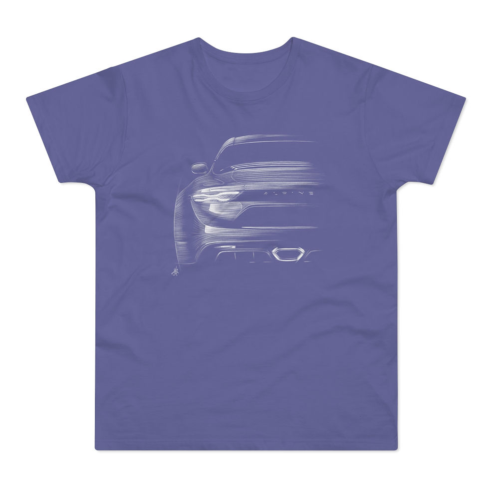 Miniature : T-shirt Alpine A110, unisexe, mauve