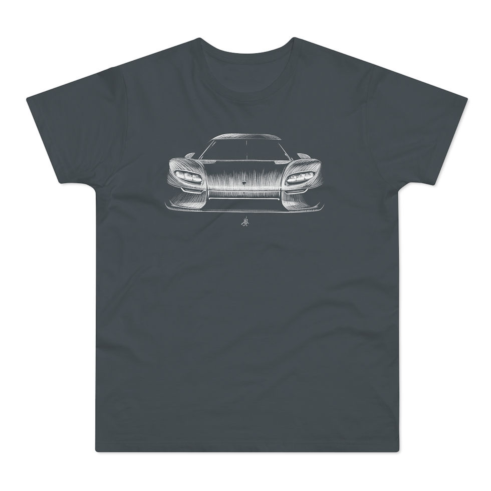 Miniature : T-shirt Koenigsegg CCX50, unisexe, gris