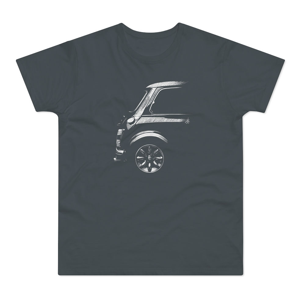 Miniature : T-shirt Mini Cooper, unisexe, gris