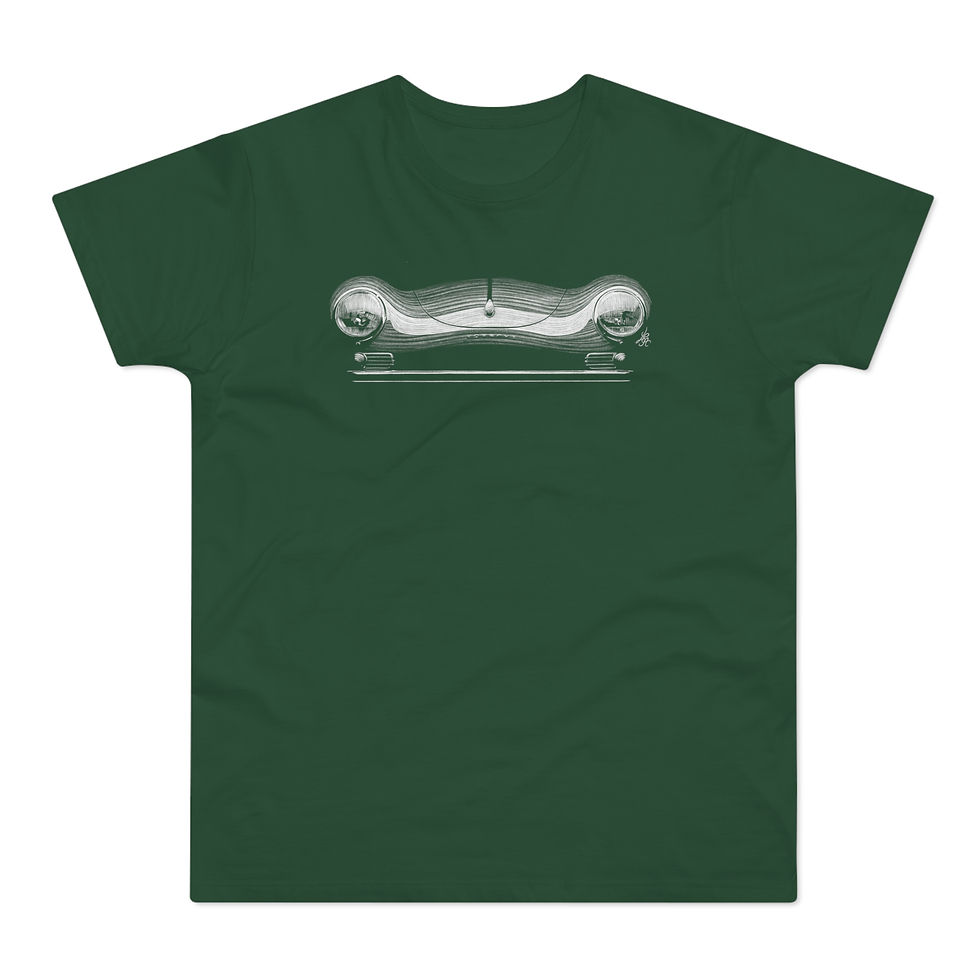Miniature : T-shirt Porsche 356, unisexe, vert bouteille