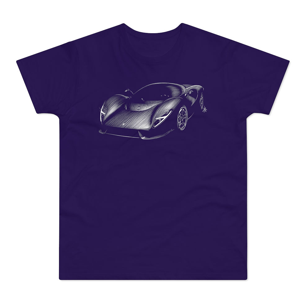 Miniature : T-shirt Detomaso P72, unisexe, violet