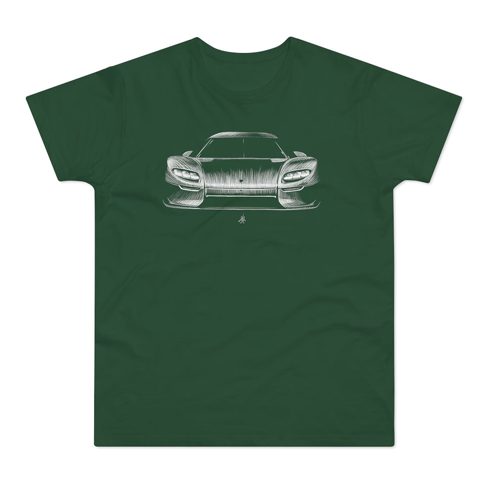 Miniature : T-shirt Koenigsegg CCX50, unisexe, vert bouteille