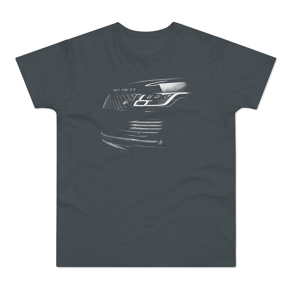 Miniature : T-shirt Land Rover, Range Rover, unisexe, gris