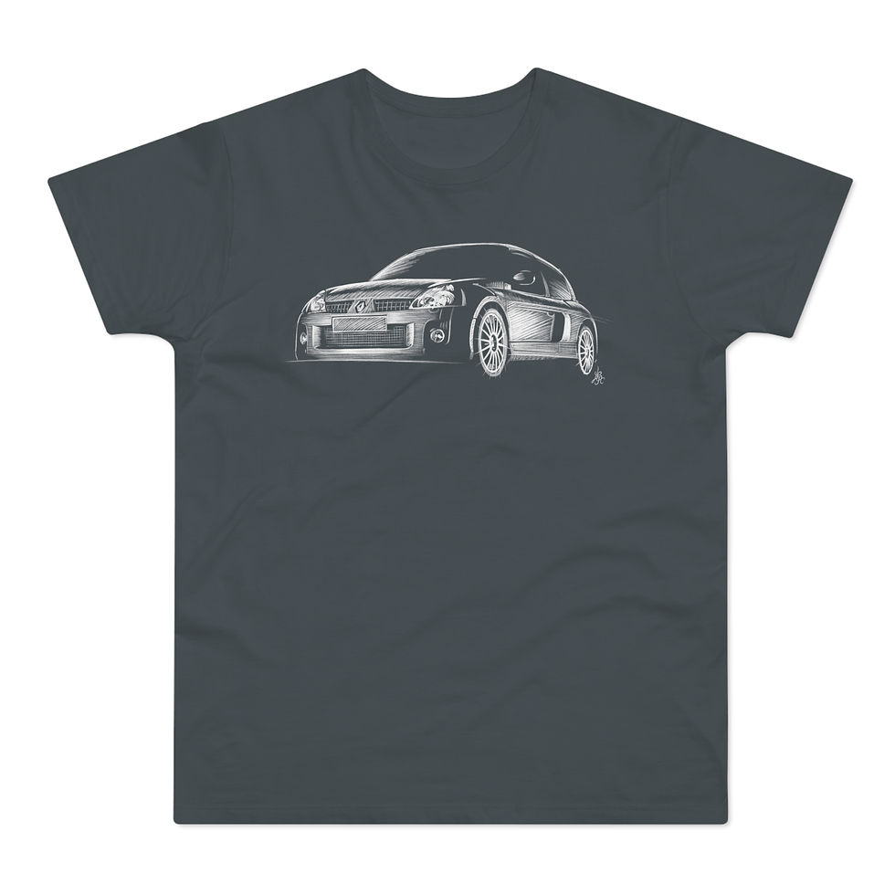 Miniature : T-shirt Renault Clio V6, unisexe, gris
