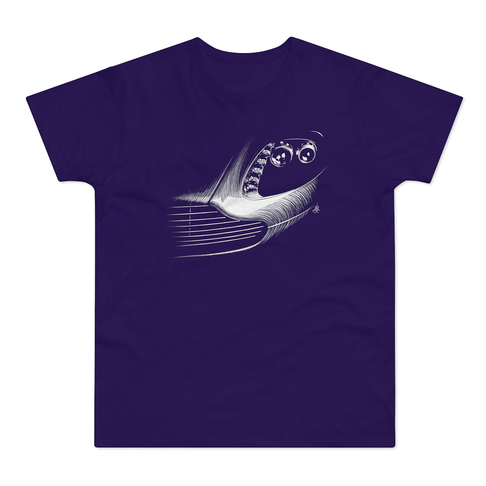 Miniature : T-shirt Aston Martin Vantage, V12, unisexe, violet