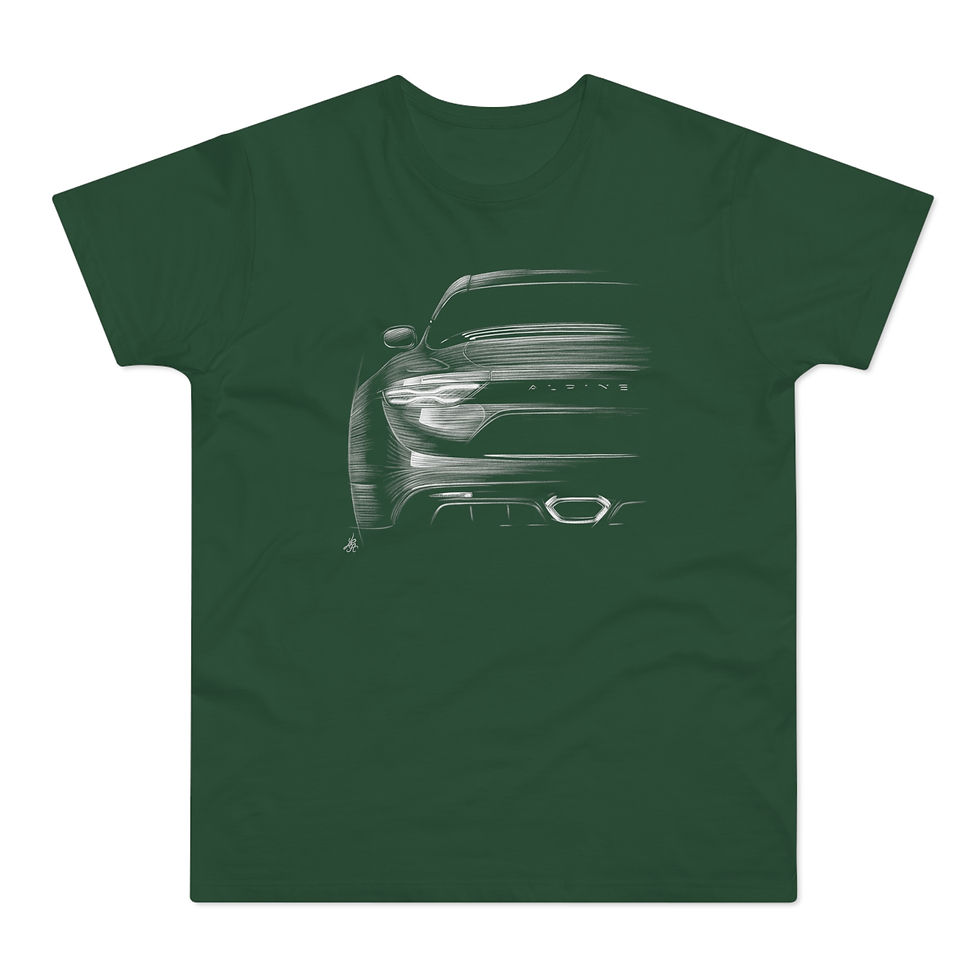 Miniature : T-shirt Alpine A110, unisexe, vert bouteille